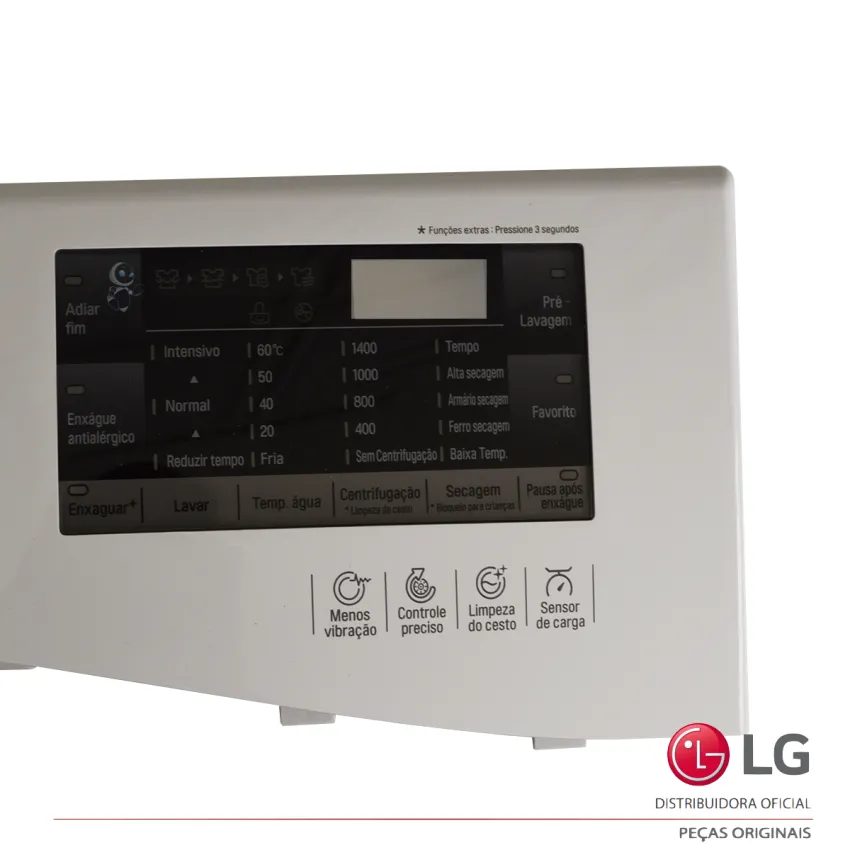 GABINETE PAINEL FRONTAL LG LAVA E SECA AGL74176041 WD11WP6 WD1412RTB - ORIGINAL