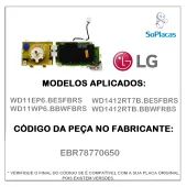 PLACA DISPLAY / INTERFACE LAVA E SECA LG WD11EP6 WD11WP6 WD1412RT7B WD1412RTB EBR78770650 EBR78770643 AGL73858781 - ORIG