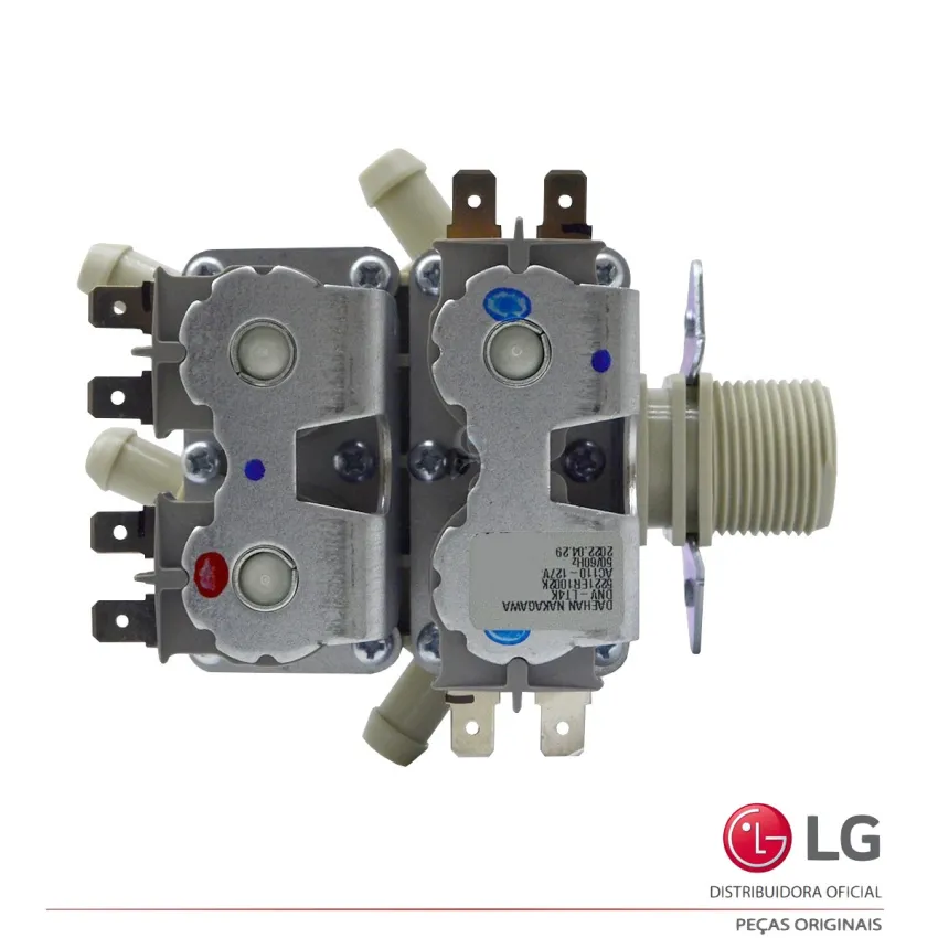 VALVULA DE 4 VIAS LG LAVA E SECA 127V WD17VTS6 5221ER1002K | ORIGINAL