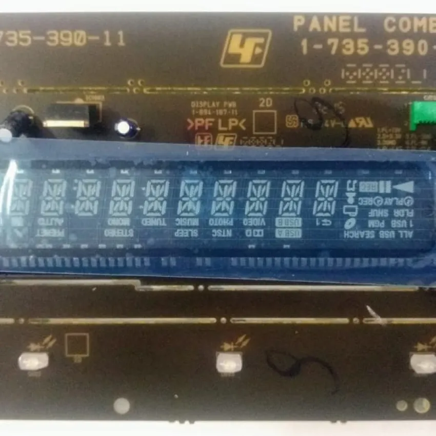 PAINEL FRONTAL SHAKE-X3D PLACA DISPLAY SONY SHAKE-X3D Y8288977A COM DISPLAY 1-735-390-11
