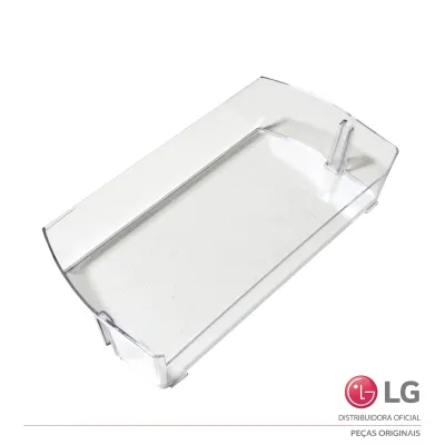 PRATELEIRA INFERIOR DA PORTA DO REFRIGERADOR LG GC-B257SLW2 GC-L257SLP1 GC-X257CSH1 MAN64890001 MAN64890002  | ORIGINAL