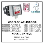Magnetron Lg 2m213 Ms-74ml Ms2355r M2355ra Ms2357r Ms2357ra 6324zaae22g