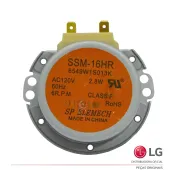 MOTOR DO PRATO GIRATÓRIO MICROONDAS LG MC7646U MJ3281BP MJ3284BP MJ3881BC SSM-16HR AC120V 60Hz 6R.P.M 6549W1S013K