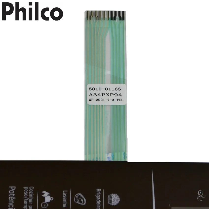 MEMBRANA TECLADO MICROONDAS PHILCO BMO34EB A34PXP94 5010-01165 | NOVA