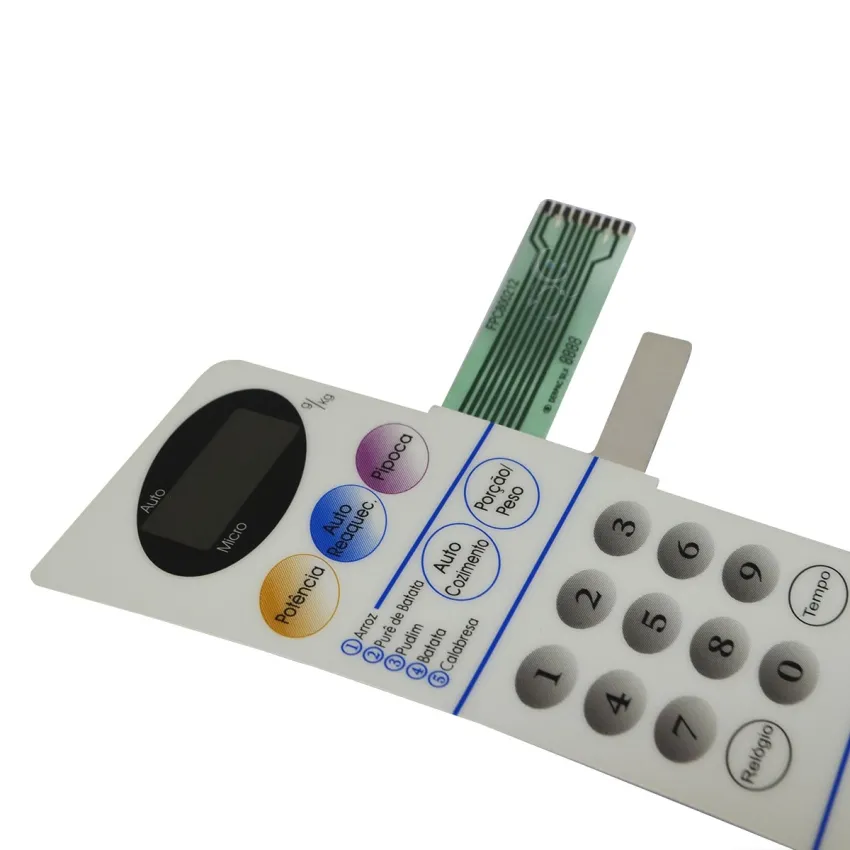 MEMBRANA TECLADO DE MICROONDAS PANASONIC NN4557 NN5557 FPC800212