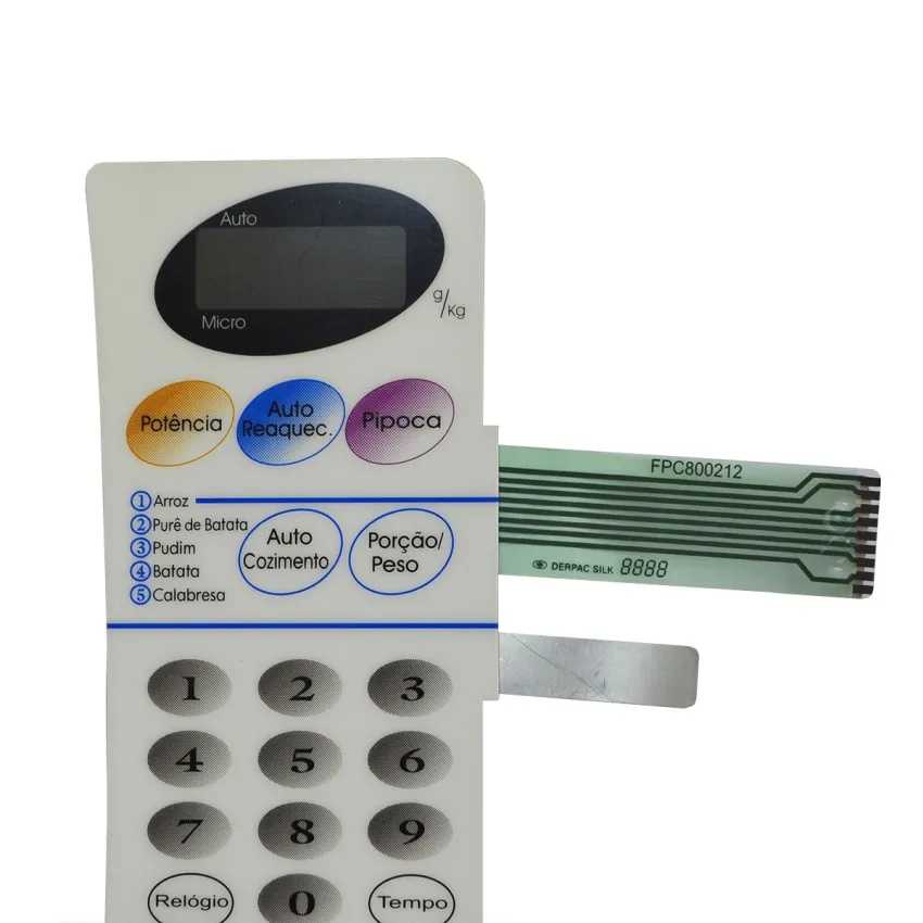 MEMBRANA TECLADO DE MICROONDAS PANASONIC NN4557 NN5557 FPC800212