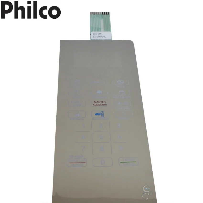 MEMBRANA TECLADO MICROONDAS PHILCO C20PXP01 W-SA8820134 | ESPELHADA