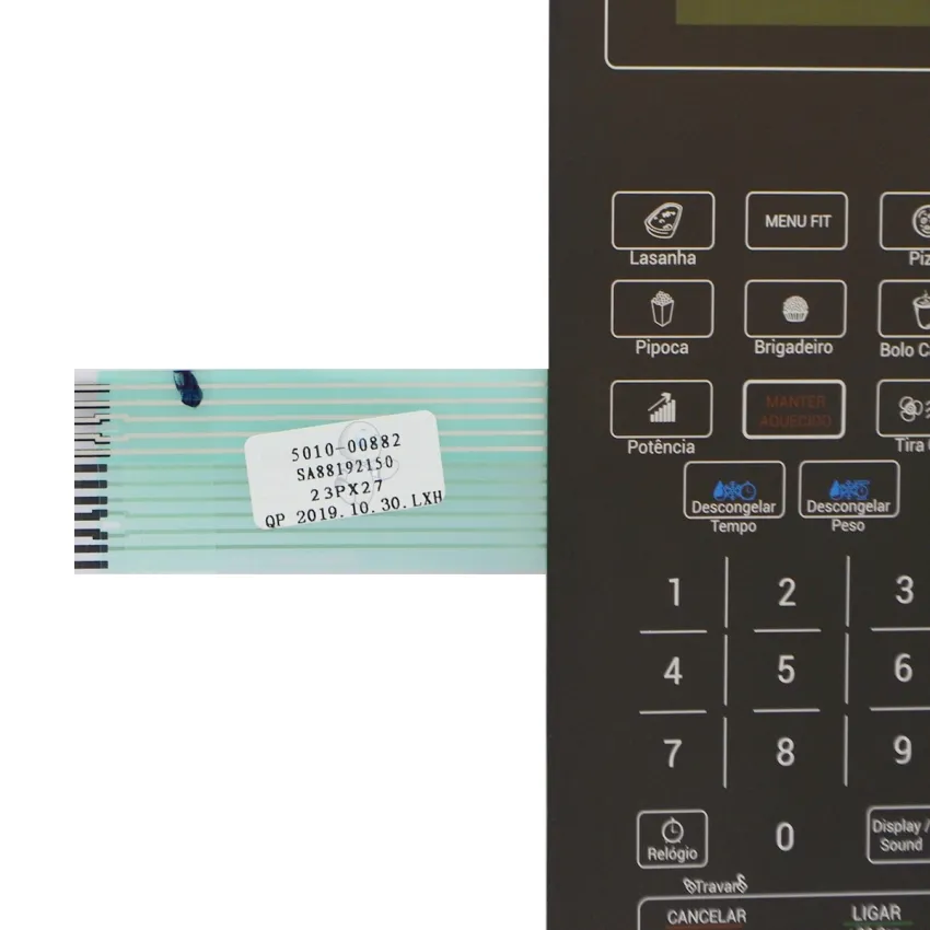MEMBRANA TECLADO MICROONDAS PHILCO BMO26IP PRETO