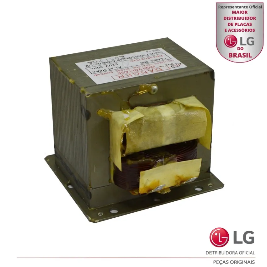 TRANSFORMADOR MICROONDAS LG MJ3881BCA EBJ38621115 1000W 8A 220V 50/60HZ