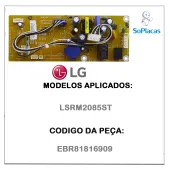 PLACA PRINCIPAL MICROONDAS LG LSRM2085ST EBR81816909 - ORIGINAL