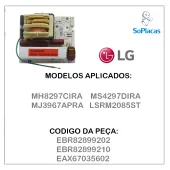PLACA INVERTER LG 220V MH8297CIRA MS4297DIRA MJ3967APRA LSRM2085ST EBR82899210 EBR82899202 EAX67035602 - ORIGINAL