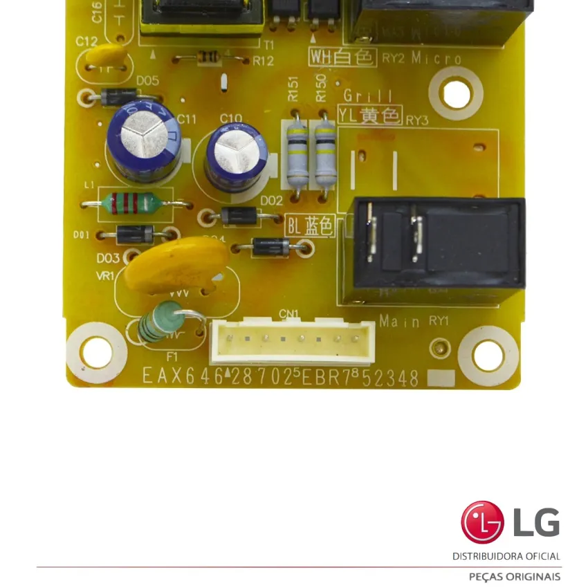 PLACA DISPLAY / INTERFACE MICROONDAS LG MS3057Q MS3057QA MS3097AR MS3097ARA EBR75234897 EAX64628702