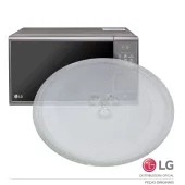 PRATO GIRATÓRIO DE MICROONDAS LG 3390W1G005E C/TREVO 245mm - ORIGINAL
