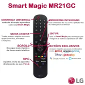 CONTROLE REMOTO MAGIC LG AN-MR21GA MR21GC AKB76036203 AKB76036503 AKB76039703 AKB76039704 *NETFLIX PRIME VÍDEO DISNEY+