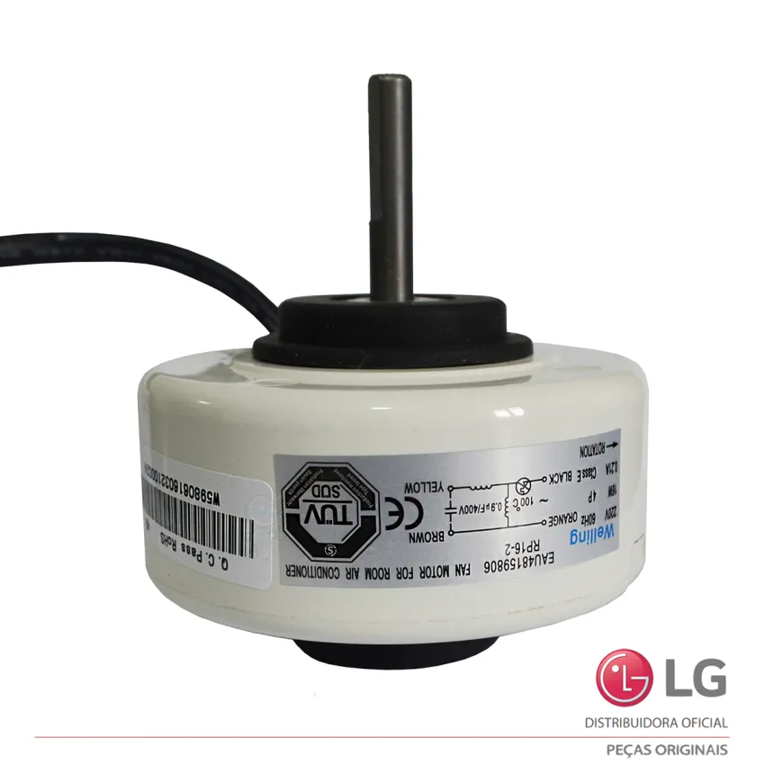 MOTOR VENTILADOR EVAPORADORA SPLIT LG AR CONDICIONADO TSNC122H4W0 TSNH092H4W0 TSNH122H4W0 EAU48159806 | ORIGINAL