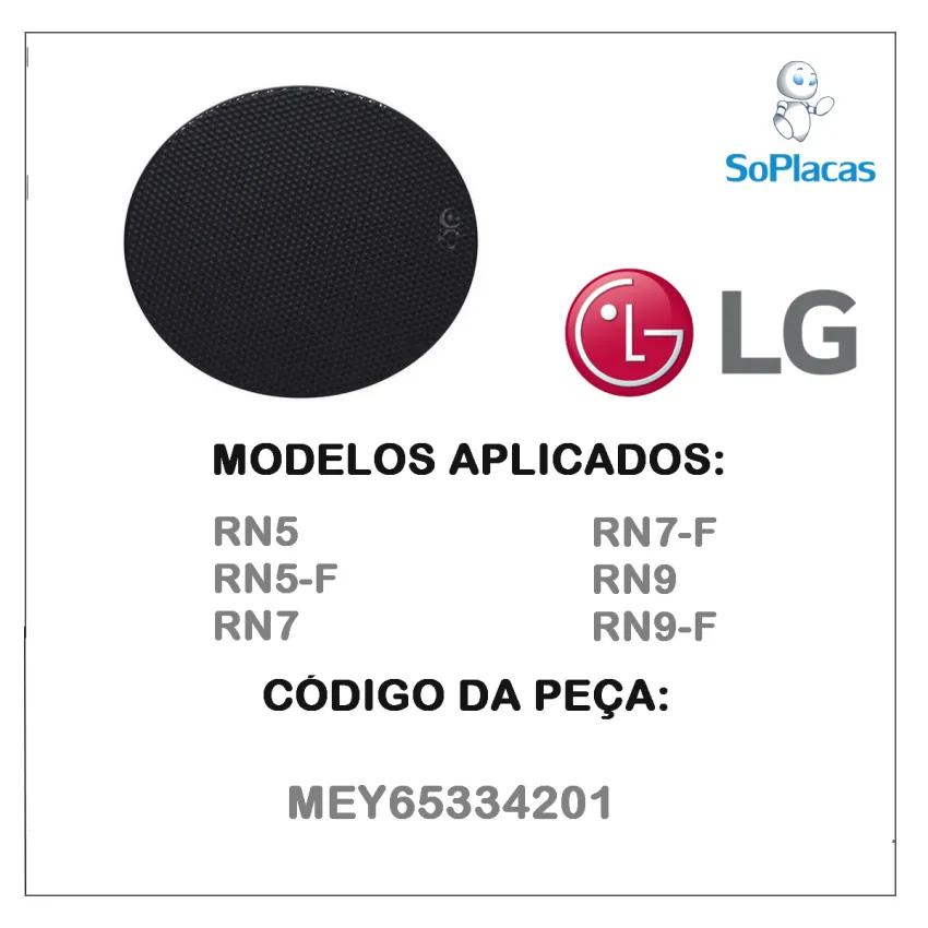 BOTÃO DE COMANDO DO VOLUME LG RN5 RN7 RN9 MEY65334201 | ORIGINAL