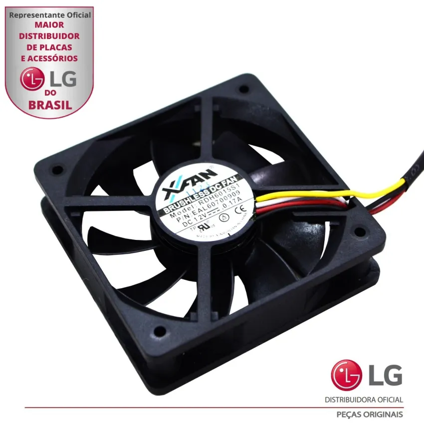 Microventilador Ventoinha Cooler Lg Cm4650 60x60x15 12v Eal60700909 - Original