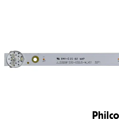 KIT BARRAMENTO PHILCO PTV32F10D JL.D32061330-032JS-M_V01 | 2 BARRAS 6 LEDS | ORIGINAL