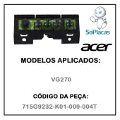 TECLADO DE FUNÇÕES ACER VG270 715G9232-K01-000-004T | ORIGINAL
