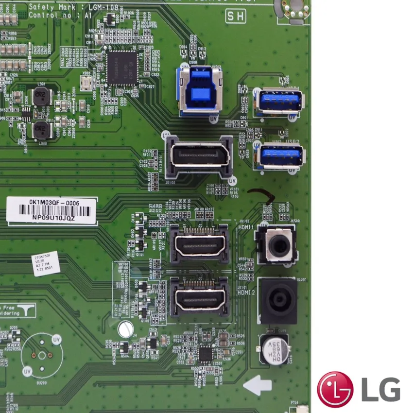 PLACA PRINCIPAL LG 27GK750F 27GK750F-B EBR85227702 EBU64508601 EAX67687204 NOVA | ORIGINAL
