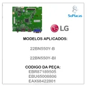 PLACA PRINCIPAL LG 22BN550Y-B 22BN550Y-BI EBR87189505 EBU65008806 EAX68422801 | ORIGINAL