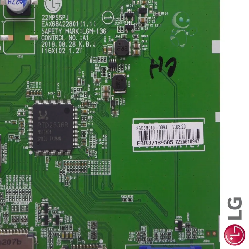 PLACA PRINCIPAL LG 22BN550Y-B 22BN550Y-BI EBR87189505 EBU65008806 EAX68422801 | ORIGINAL