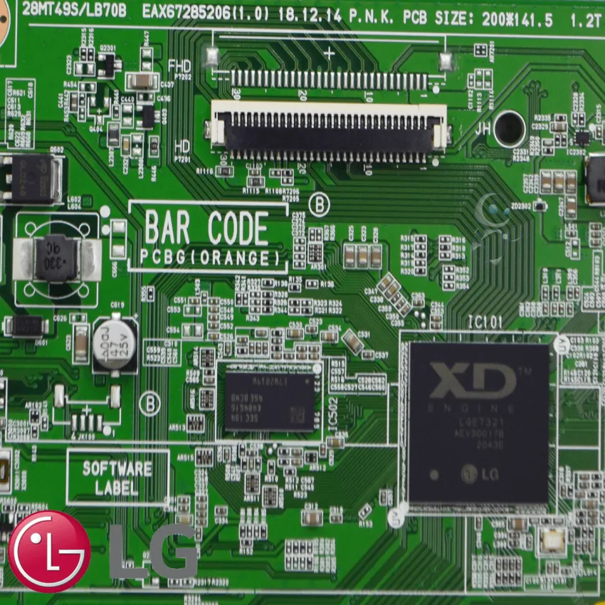 PLACA PRINCIPAL MONITOR LG 24TL520S-PS 24TL520 EBU64028316 EBU64091114 EAX67285206 - ORIGINAL