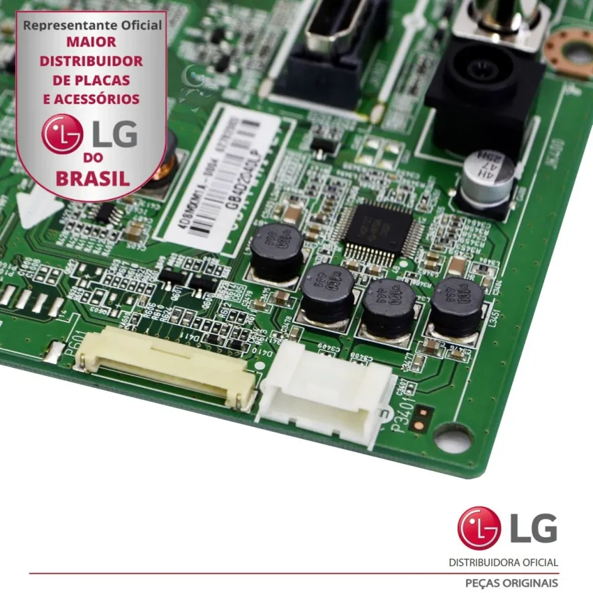 PLACA PRINCIPAL LG 24MN33N 24MN33N-PC 24MN33N-PCQ EBU62543012 EBU62543004 EAX65533105 | VERIFICAR FINAL DO MODELO
