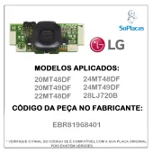 PLACA DO SENSOR EBR79733501 EBR81968401 20MT48DF 20MT49DF 22MT48DF 24MT48DF 24MT49DF 28LJ720B 22MT47D 28LF710B 28MT47D
