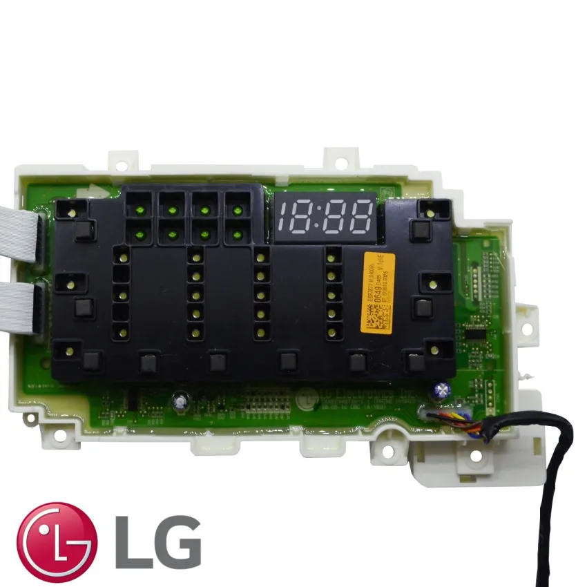 PLACA DO DISPLAY | INTERFACE LG 220V WD11EP6A WD11WP6A WD1412RTA7B WD1412RTAB EBR78770649 EAX61348716 | ORIGINAL