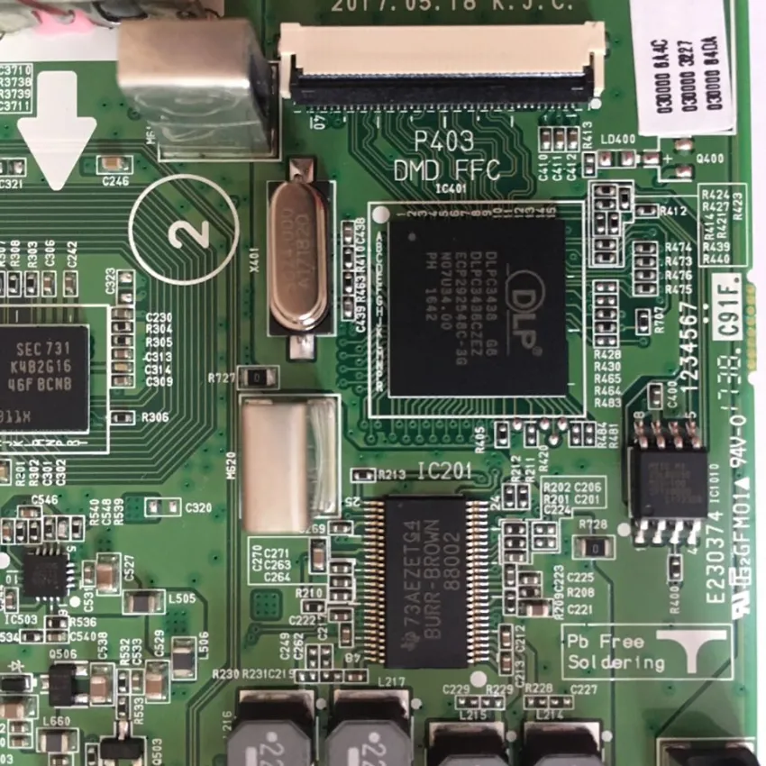 PLACA PRINCIPAL LG PROJETOR PH450 PH450U EAX66982707 EBT64795101