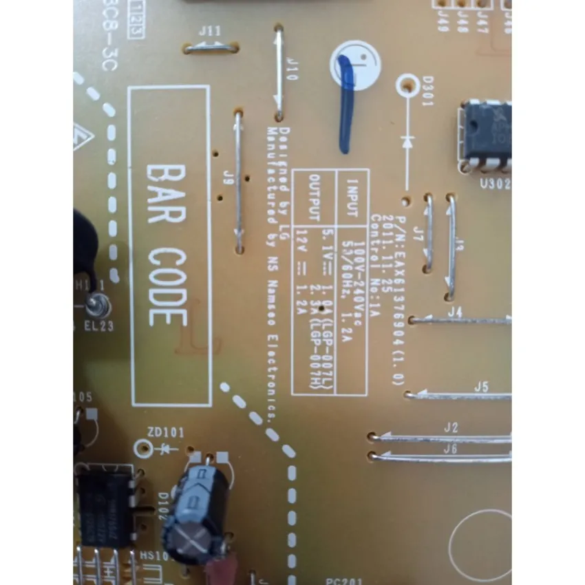 PLACA FONTE LG W2046T W2246PM EBR36269414 EBR60804802 EAX61376903