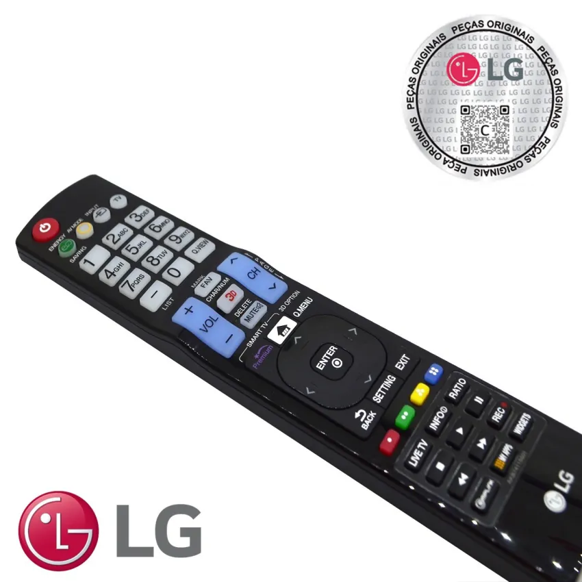 CONTROLE REMOTO SMART LG *3D* AKB74115501 AKB74115502 AKB73756524 NOVO | ORIGINAL