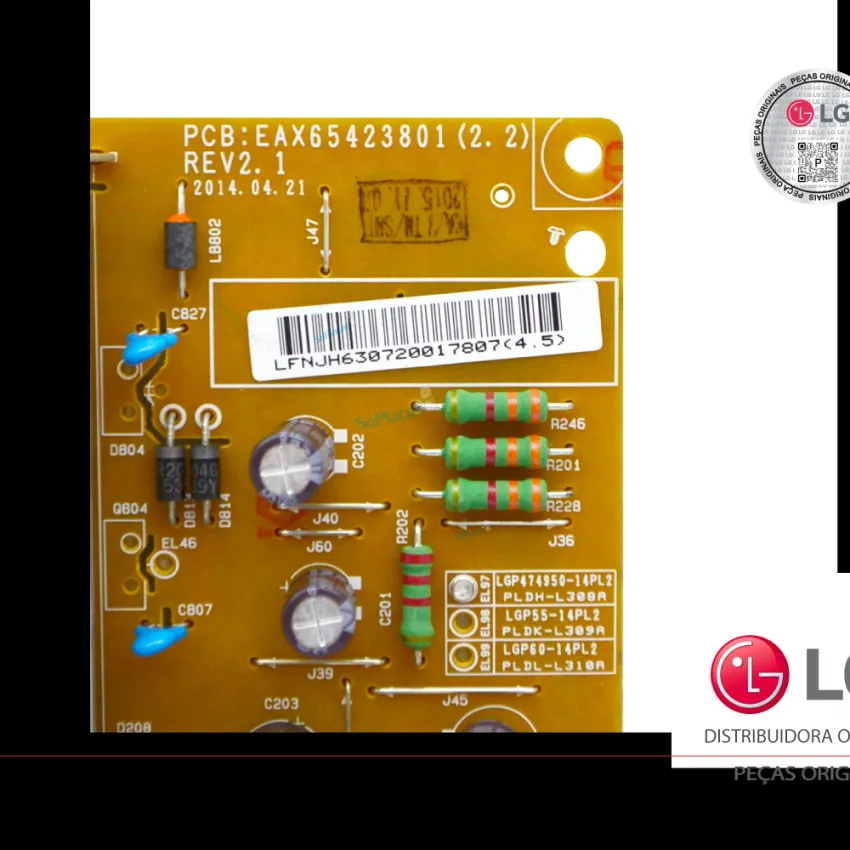 PLACA FONTE LG 47LB5600 47LB5800 47LB6500 49LB5500 49LB6200 50LB5600 50LB6500 EAY63072001 EAY63072006 EAX65423801