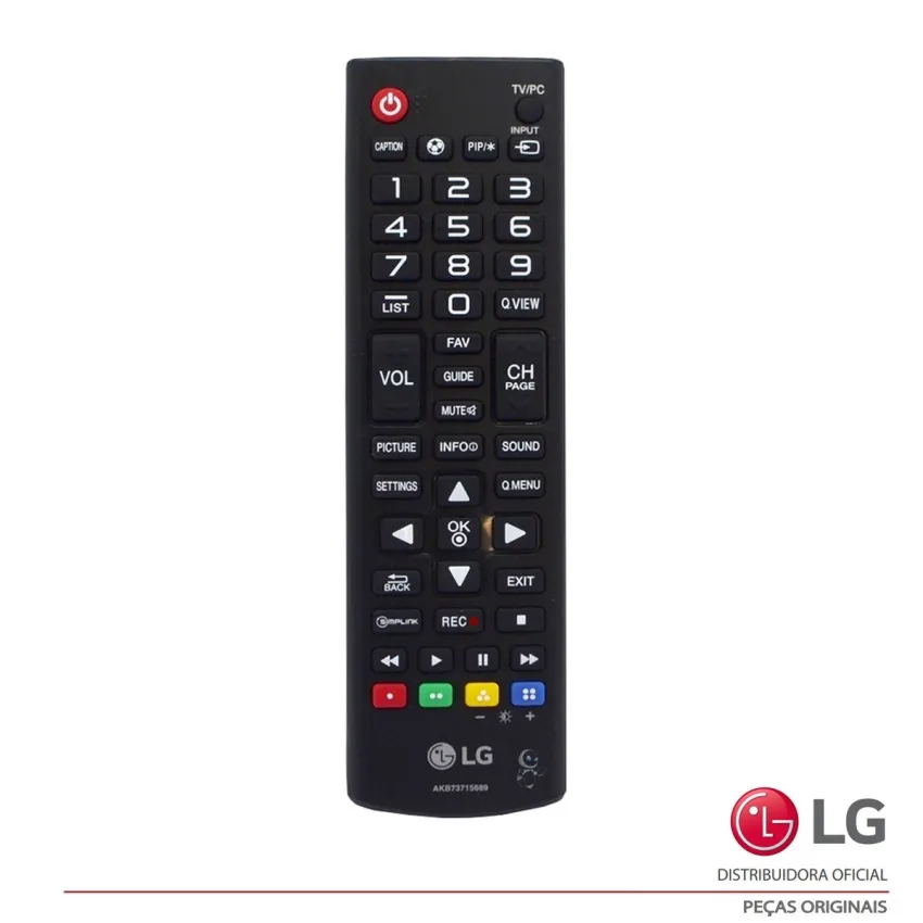 CONTROLE REMOTO LG 32LB5600 32LB560B 39LB5600 42LB5600 47LB5600 50LB5600 55LB5600 | AKB73715689