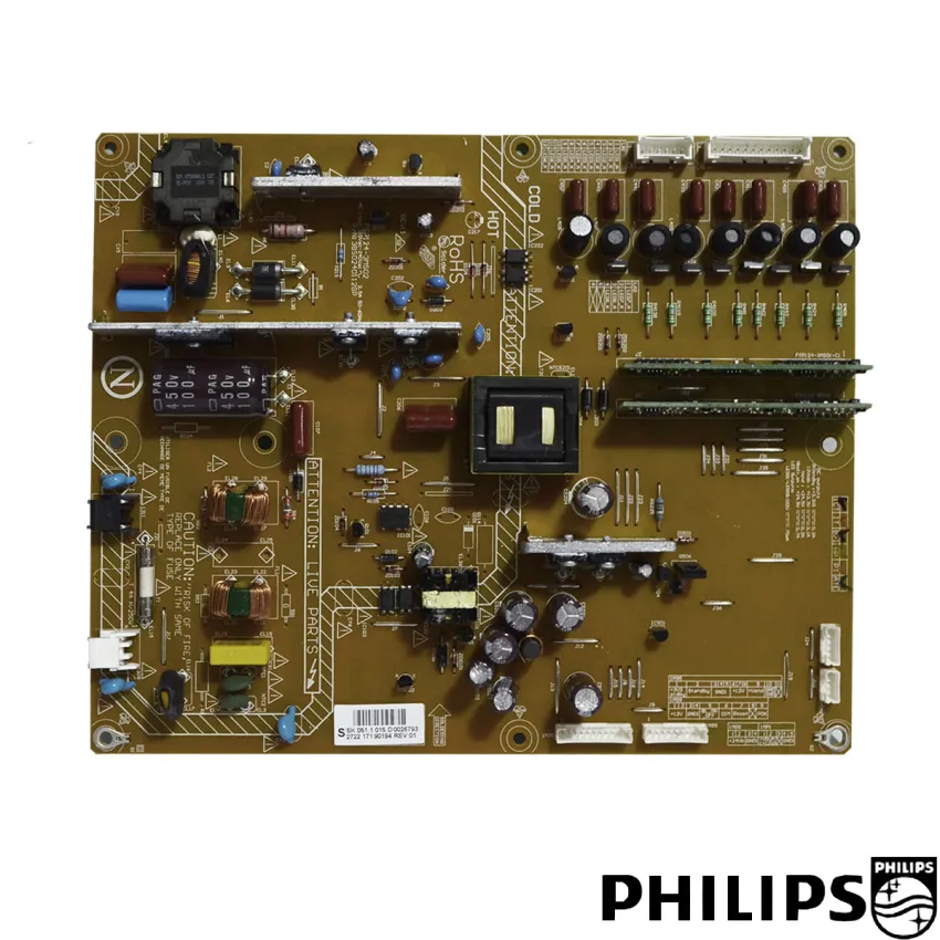 PLACA FONTE PHILIPS 32PFL6605D 32PFL5605D  272217100978 272217190194 FSP124-3MS02