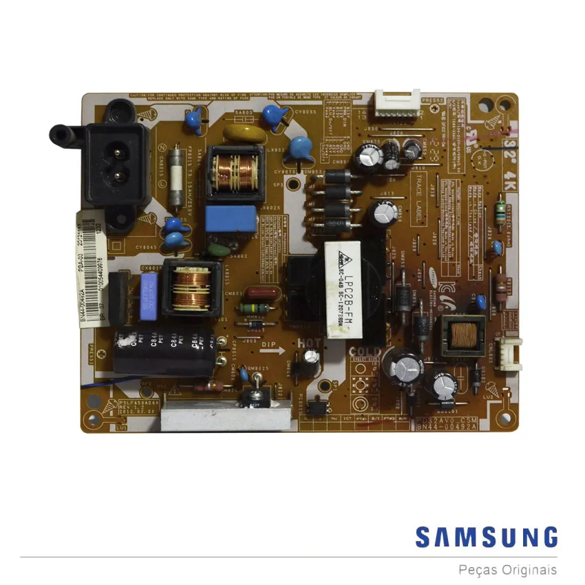PLACA FONTE SAMSUNG BN44-00492A UN32EH4000GXZD UN32EH4500GXZD UN32EH4003GXZD  (SEMI NOVA)