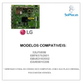 PLACA PRINCIPAL LG 32LF585B EBT63752601 EBU63162002 EAX65610206 | ORIGINAL