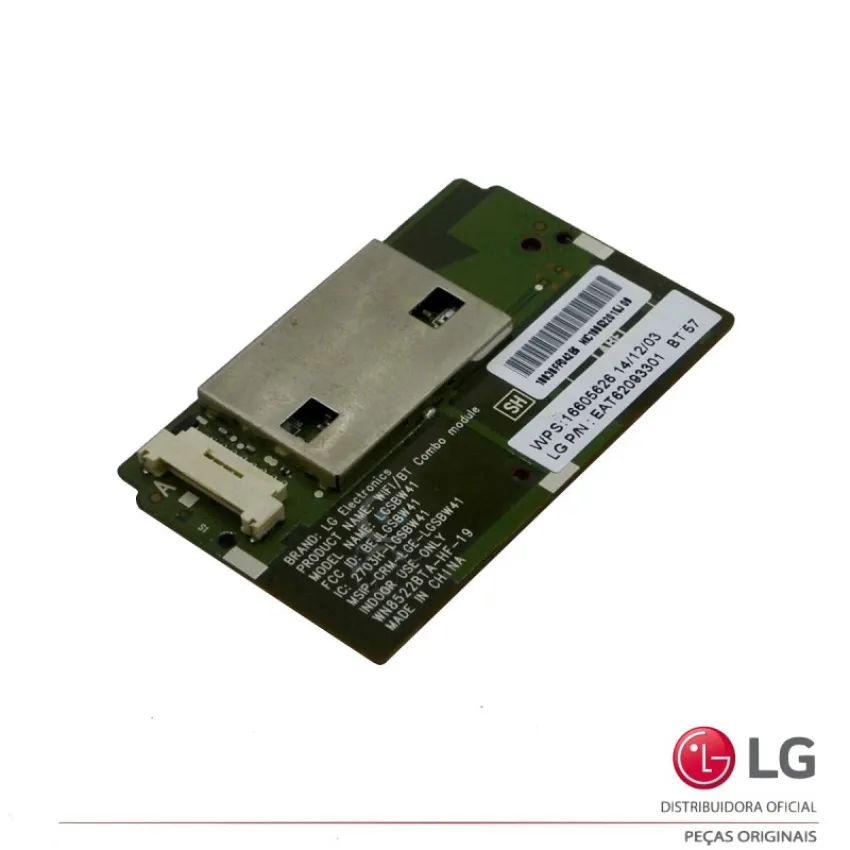 PLACA WIFI LG 42LB6500 50PB690B 55EC9300 70LB7200 EAT62093301 EBT64017302