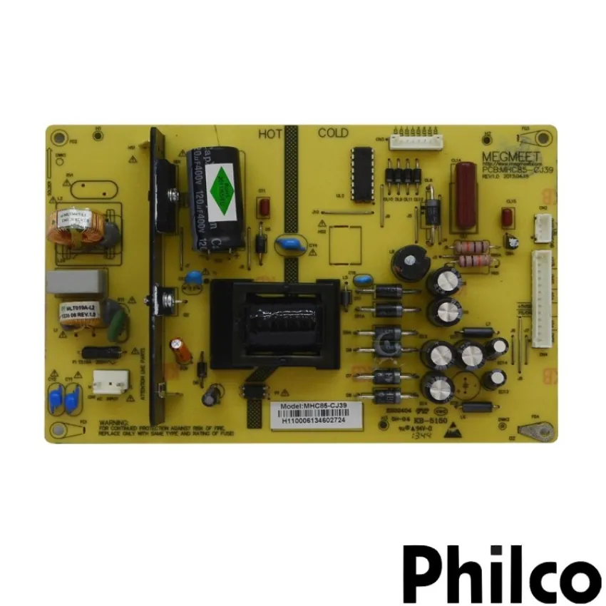 PLACA FONTE PHILCO PH39N64 PN40N70 MHC85-CJ39 KB-5150 NOVA | ORIGINAL