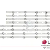 KIT BARRAMENTO LED LG 47LB5500 47LB5600 47LB5800 47LB6200 47LB6500 AGF78401001 AGF78400901 - 4 BARRAS A | 4 BARRAS B