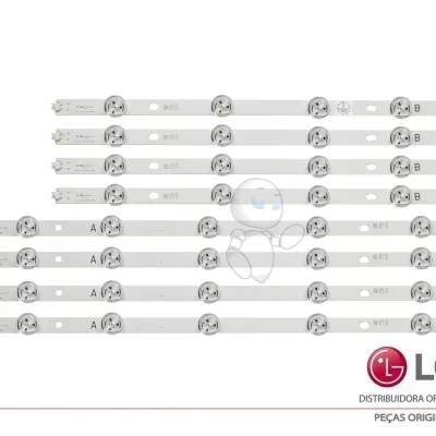 KIT BARRAMENTO LED LG 47LB5500 47LB5600 47LB5800 47LB6200 47LB6500 AGF78401001 AGF78400901 - 4 BARRAS A | 4 BARRAS B