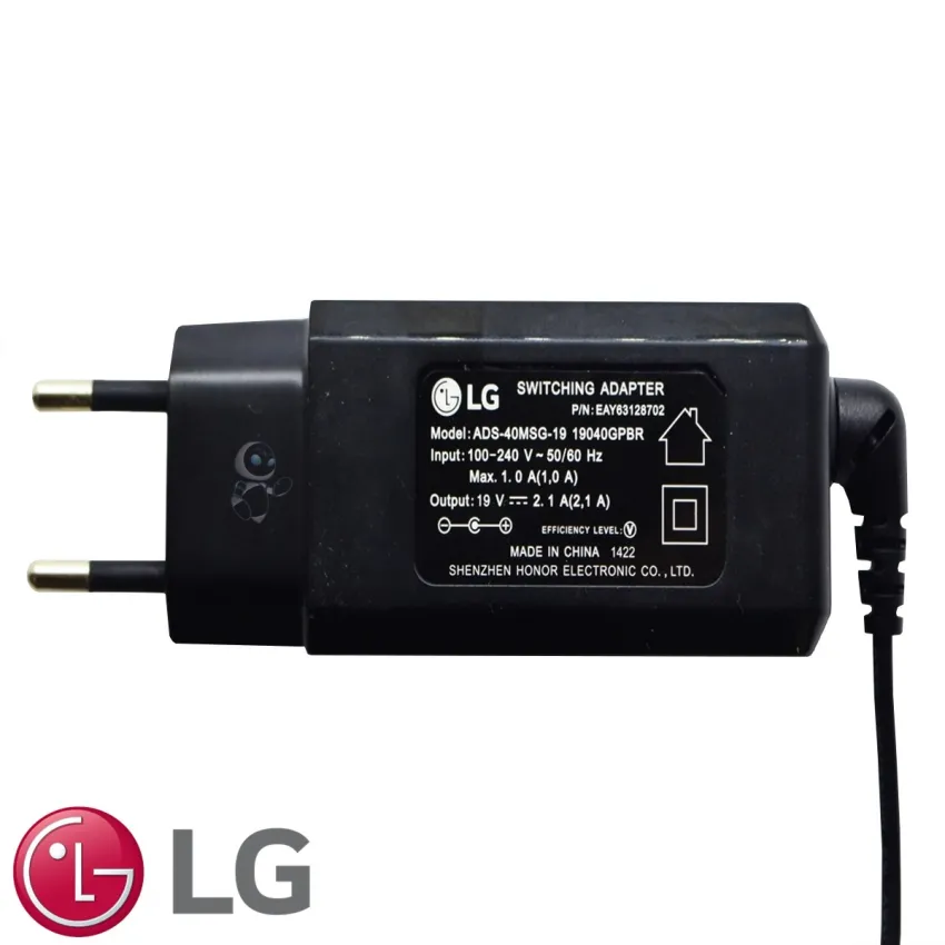 FONTE EXTERNA LG ADS-40MSG-19 14U380-L 14U390-L 14Z950-G 15U340-E EAY63128702 19 VOLTS | ORIGINAL
