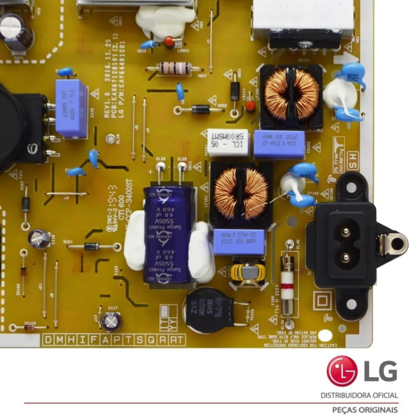 PLACA FONTE LG 49UJ6525 49UJ6565 EAY64491201  EBR84017001 EBR84080701| ORIGINAL