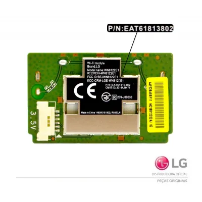 PLACA WIFI LG EAT61813801 EAT61813802 32LH560B 32LH570B 43LH 49LH 55LH SK6 SK9Y 32LB580B 32LF585B 32LF595B 43LF5900 47LA