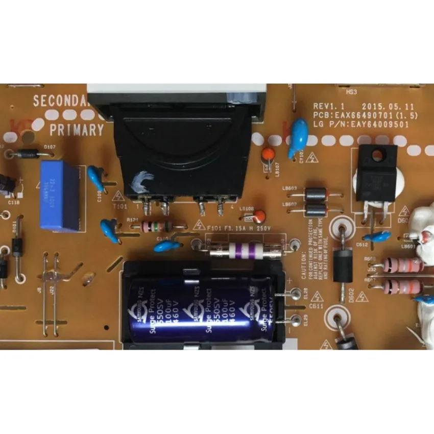 PLACA FONTE LG 49UF6400 EAX66490701 EAY64009501 - ORIGINAL
