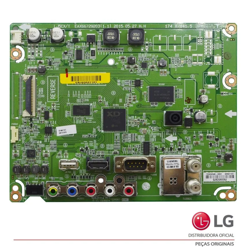 PLACA PRINCIPAL LG 43LX300C 43LX300 EBU63501101 EBU63451802 EAX66729203 | SEMI NOVA