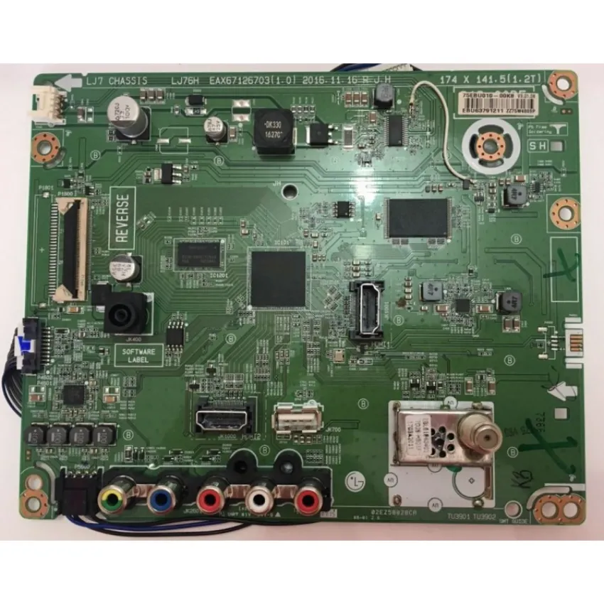 PLACA PRINCIPAL LG 43LJ5100 EAX67126703 EBU63791211