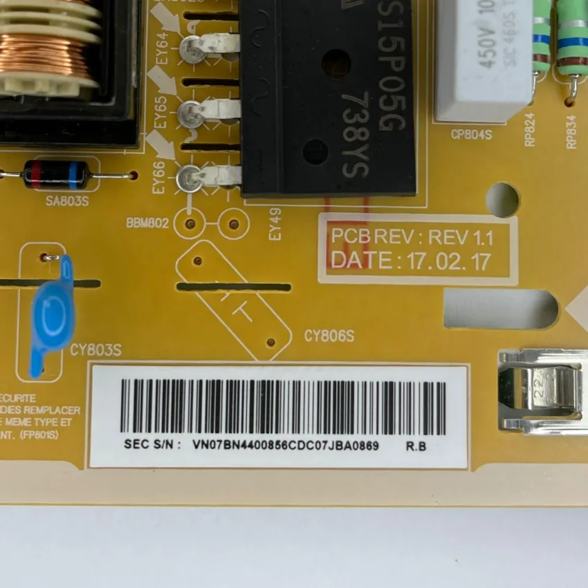 PLACA FONTE SAMSUNG BN44-00856C UN49J5200AG - SEMI NOVA