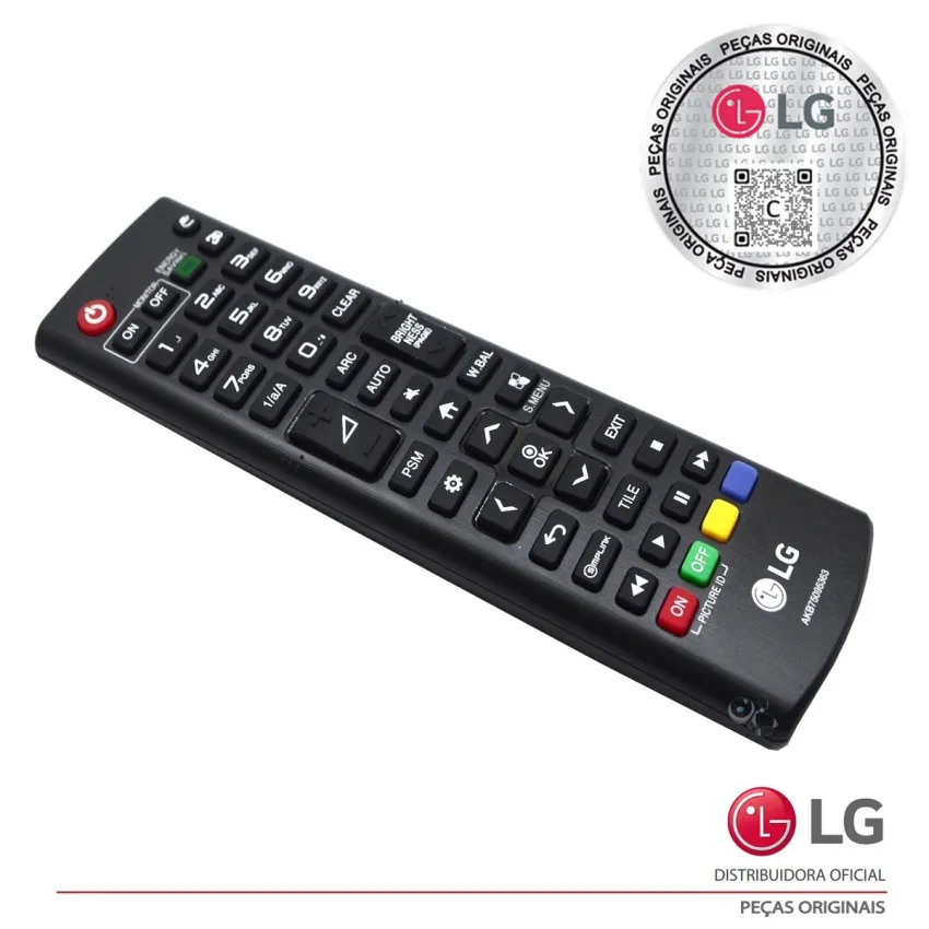 CONTROLE REMOTO LG 22SM3G-B 32SE3KE-B 32SM5KE-B 32XF1E-B 43SE3KE-B AKB75095363 AKB75095395 AKB75095383 | ORIGINAL
